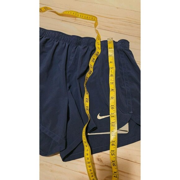 NIKE DRIFIT Shorts RUNNING LINED SHORTS Blue Womens XL Jogging walking yoga Gym - Picture 4 of 7